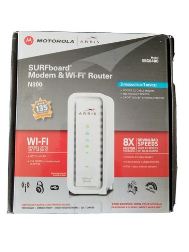 Arris sbg6400 router - sbg6400, wi-fi