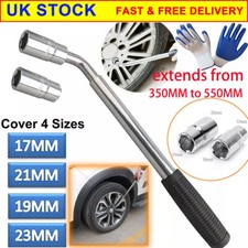 Heavy Duty Car Van Wheel Brace Socket Tyre Nut Spanner Wrench 17 19 21 23mm UK