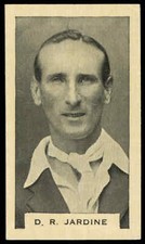 Phillips (Godfrey) - 'Test Cricketers (Grey's)' (1932) - #18 - D.R. Jardine (...