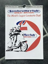 LAMBRETTA CLUB GB 2008 Calendar GP150 SX150 TV175 LI150 TV200 GP200 LD SCOOTER