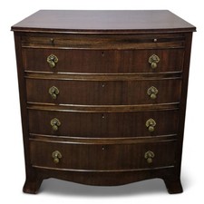 Mahogany Bow Front Chest