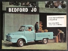 BEDFORD JO ½ Ton Pickup Sales Brochure Oct 1960  B859/1060