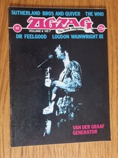Zigzag Magazine No 57 December 1975 Dr Feelgood The Who Van Der Graaf Generator