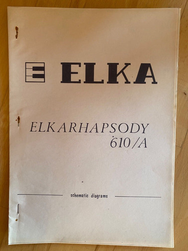 Elka rhapsody 610 - 610, original