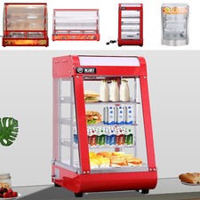 Commercial Food Warmer Display Hot Foods Catering Pizza Pie Heated Cabinet Case