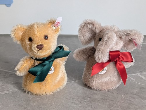Steiff bear and elephant - bear,