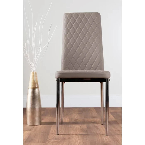 Beige faux leather - modern, tall