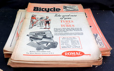 Job Lot of 20 Vintage "The Bicycle" Cycling Magazines. 1940s. inc WW2