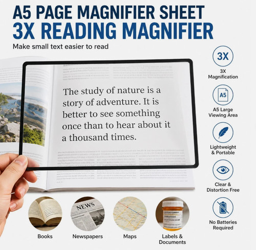 Page magnifier sheet 3x - a5,