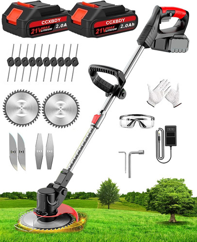 21v cordless strimmer - cordless, grass