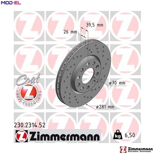 Brake disc 230 - brake, for