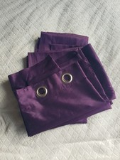 Primark Home Fully lined Purple eyelet curtains 65 x 90 in - excellent condition