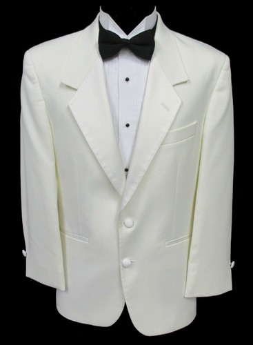 Men ivory tuxedo jacket two - men's,