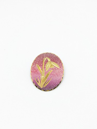 Vintage oval pink purple - oval,