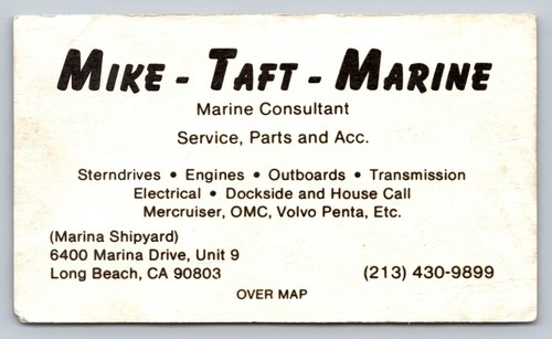 Vintage business card - card, mike