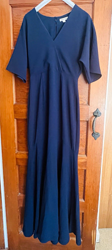 Whistles navy neck maxi - navy,