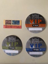 3 UNUSED ROLLING STONES BRIDGES OF BABYLON BACKSTAGE PASSES + TICKET STUB