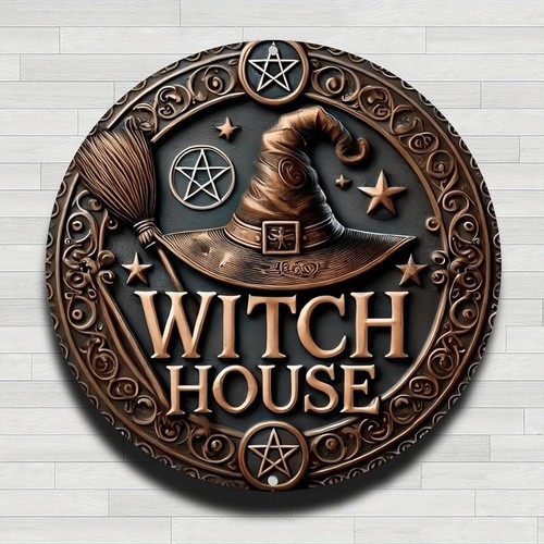 Witch house plaque - sign, 20cm