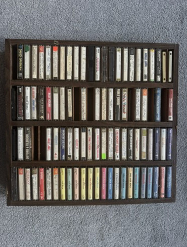 Vintage wooden cassette tape - vintage,