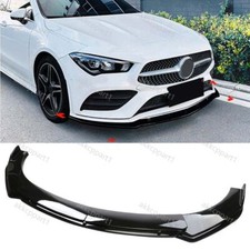 For Benz CLA250 CLA200 Glossy Black Front Bumper Lip Spoiler Splitter Body Kit