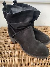 Next Black Suede Slouch Boots Uk 7