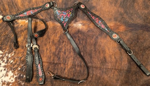 Western headstall breastcollar - western,