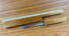 8” Wooden Ruler With Slide