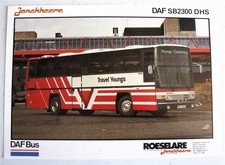 JONCKHEERE DAF SB2300 DHS Bus Commercial Vehicle Sales Sheet Jubilee P50 P599