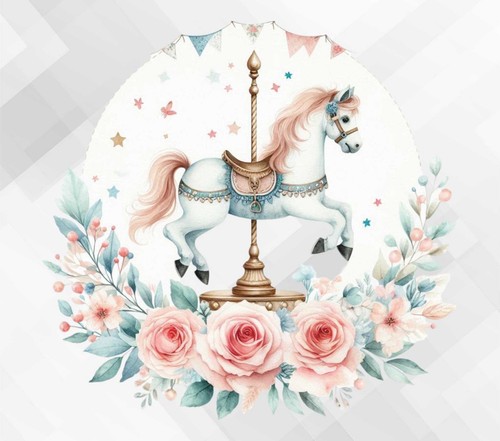 Rocking horse wall vinyl decal - rocking,