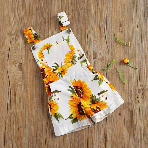 Sunflower floral dungaree - sunflower,