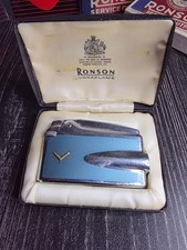 Vintage ronson chrome enamel - vintage,