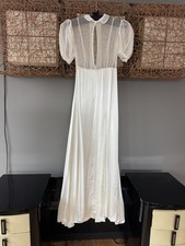 Vintage 1930s Dress White Puff