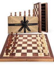Jaques of London Large Chess Sets | 15" Chess Board | Premium Wooden Set For