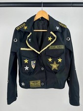 Vintage Military Cropped Black