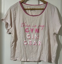 F&F Ladies Pyjama Top Size UK