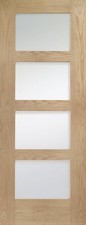 Oak Shaker 4 Light Clear