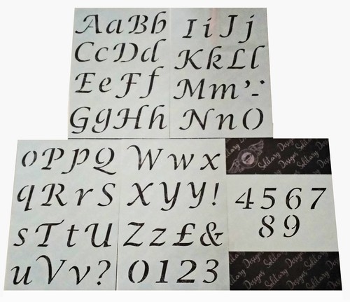 Furniture craft letter stencil