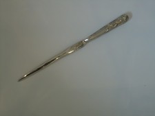 Silver Nickel Embossed Paper Knife Letter Opener Cutter Ornate Mum Dad Nice Gift