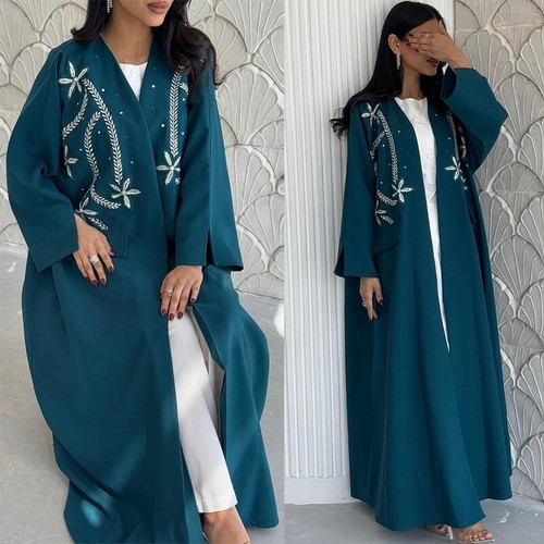 Long dress open - dress, cardigan