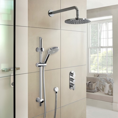 Thermostatic concealed shower - concealed,