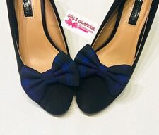 Spirit Of Scotland Bow Shoes Brooch Tartan Fabric Burns Night Dress Scottish Tie