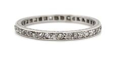Stunning Vintage Art Deco Platinum Diamond (1.00ct) Full Eternity Ring c1930