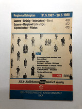 SBB Regionalfahrplan 1987/88