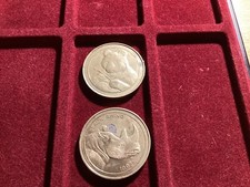 2 X NAT WEST BANK WORLD SAVERS COINS #83
