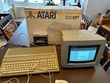 Vintage Atari 520 STe Complete Set – Boxed with Monitor + original softwares