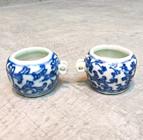 Pair antique chinese blue - pair, &