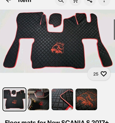 Floor mats scania - scania, 2017+