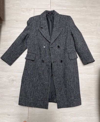 Harris tweed overcoat - tweed,