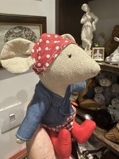 Handmade Christmas Plush Mouse Decoration