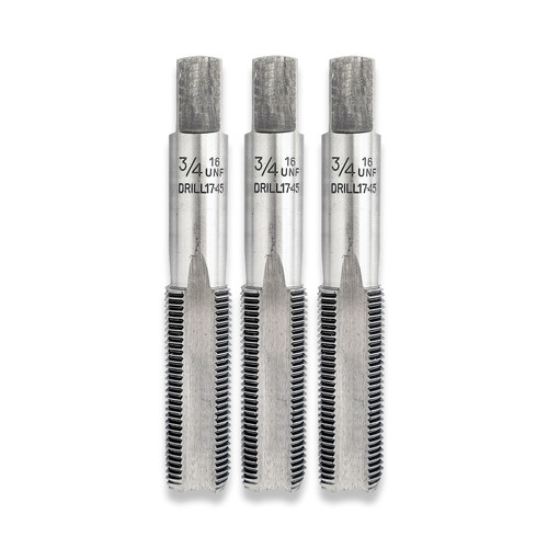 Unf threading taps set - 3/4", of